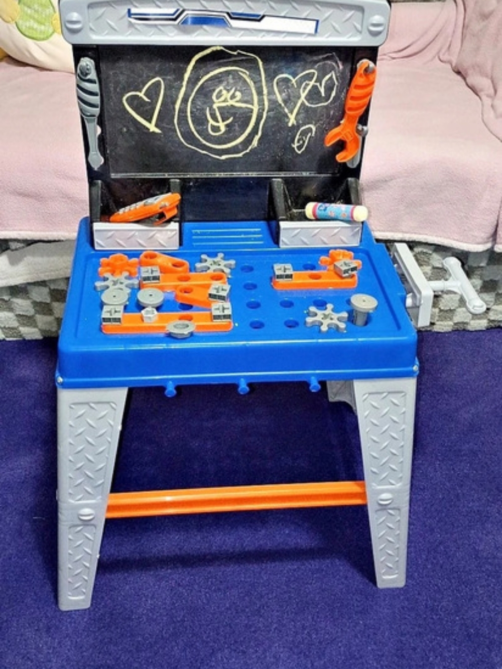 American Plastic Toys My Very Own Tool Bench Blue & Orange
